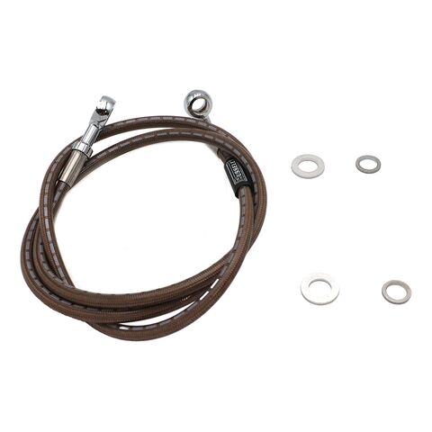 Russell Stainless Steel 45-7/8" Front Brake Hose For Harley 1971-1998