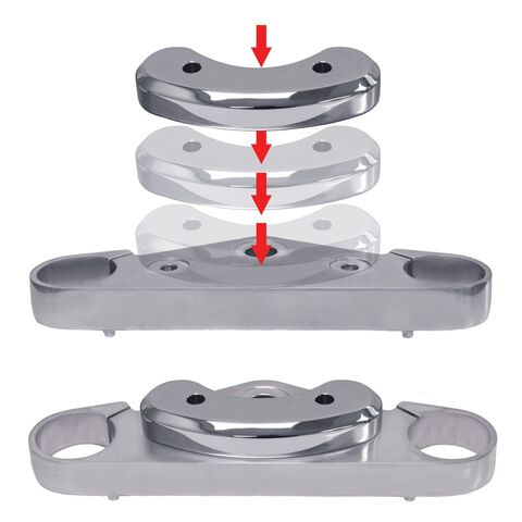 Baron Handlebar Adaptor Honda VTX1300 / VTX1800 2002-2009 [Open Box]