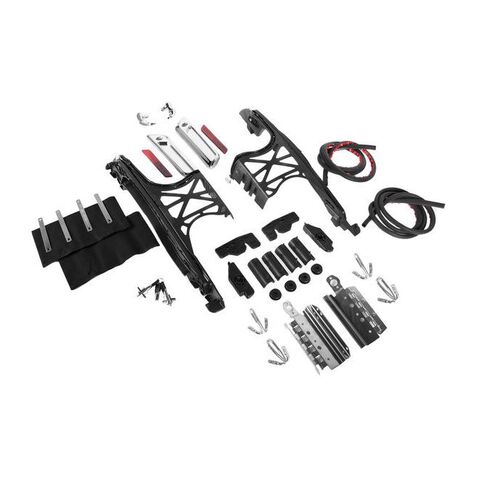 HogWorkz One Touch Saddlebag Complete Hardware Kit For Harley Touring 2014-2025 Chrome [Open Box]