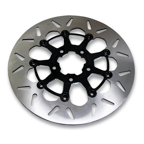 GBrakes Round 11.8" Floating Front Brake Rotor For Harley 2006-2026 Black [Previously Installed]