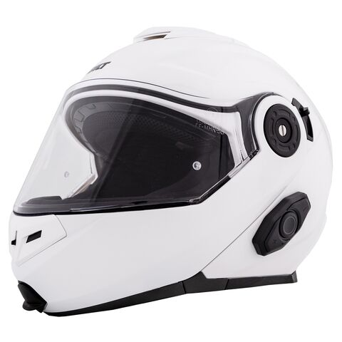 BILT Techno 3.0 Modular Sena Bluetooth Helmet - Closeout White / XL [Incomplete]