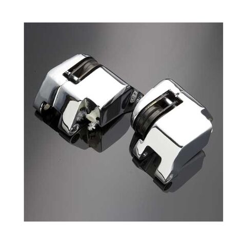 V-Twin Mfg. Dual Disc Calipers For Harley FX 1978-1983 Chrome [Previously Installed]