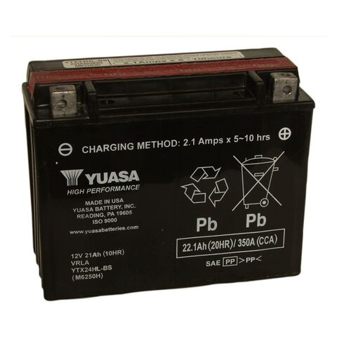 Yuasa YTX24HL-BS High Performance AGM Battery [Open Box]