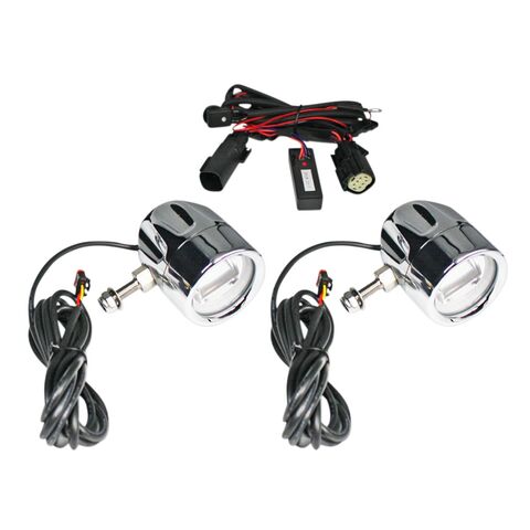 Custom Dynamics ProBEAM LED Halo Fog Lamps For Harley Touring 2014-2022 Chrome [Open Box]