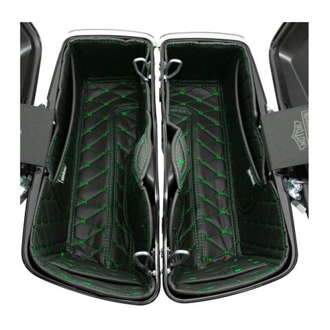HogWorkz Saddlebag Liners W/ Stitching For Harley Touring 2014-2025 Gold Stitch [Open Box]