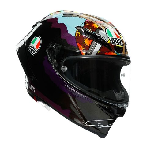 AGV Pista GP RR Morbidelli Misano 2020 Helmet (ML) Purple/Black/Blue / LG [Blemished - Very Good]