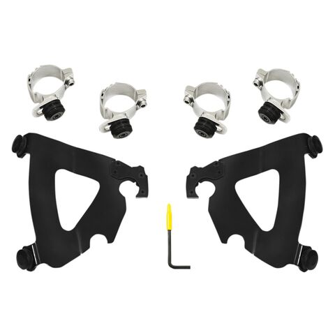 Memphis Shades Road Warrior Trigger Lock Mount Kit For Harley Sportster Forty-Eight 2016-2022 Black [Previously Installed]