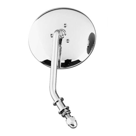 Milwaukee Twins Round Mirror Right / Chrome [Previously Installed]