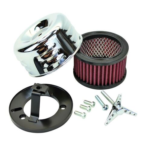 TC Bros Louvered Air Cleaner For Harley S&S Super E / G Chrome [Open Box]