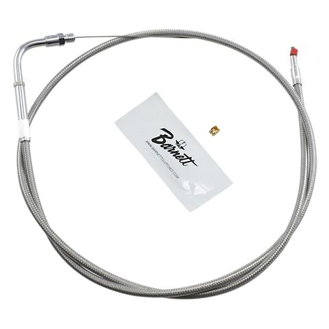 Barnett Stainless Steel Throttle Cable For Harley Touring 1990-1995 +6" [Open Box]