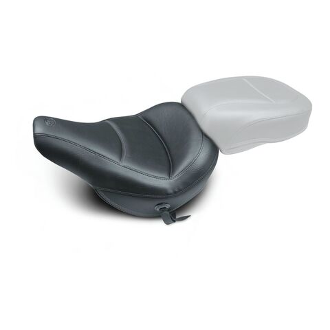 Mustang Standard Touring Solo Seat For Harley Softail Deluxe And Heritage 2018-2026 Smooth with Conchos / With Ba... [Previously Installed]