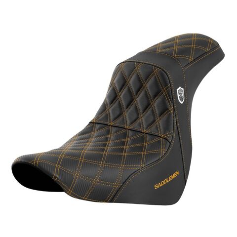 Saddlemen Pro Series SDC Performance Gripper Seat For Harley FXLR / FLSB 2018-2026 Gold Stitch / Without Backrest [Previously Installed]
