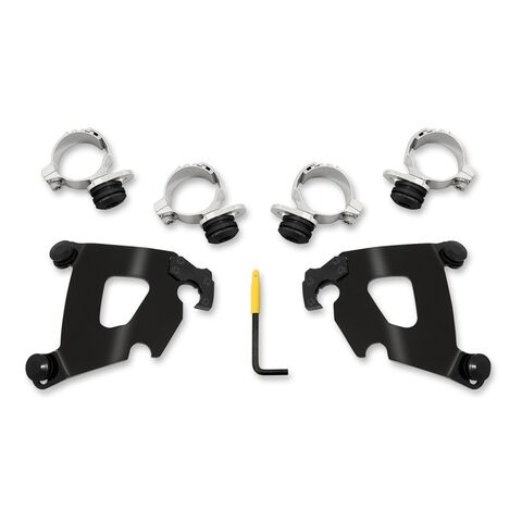 Memphis Shades Cafe Fairing Trigger-Lock Mount Kit For Indian Scout 2015-2026 Black [Blemished - Very Good]