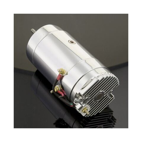 V-Twin Mfg. 2-Brush Style Chrome Generator For Harley FL XL 1941-1981 [Previously Installed]