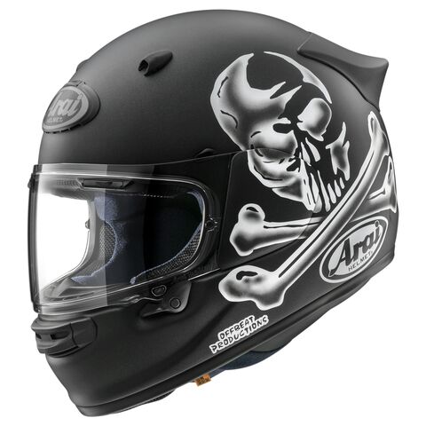 Arai Contour-X Hayes Jolly Roger Helmet Black/White / XL [Open Box] Black/White / XL [Open Box]