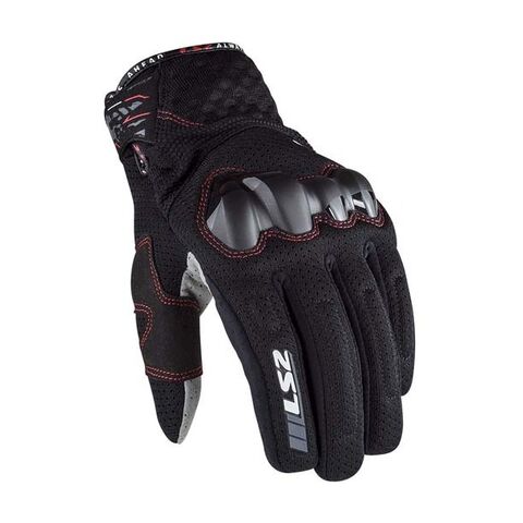 LS2 Chaki Gloves Black / LG [Open Box]