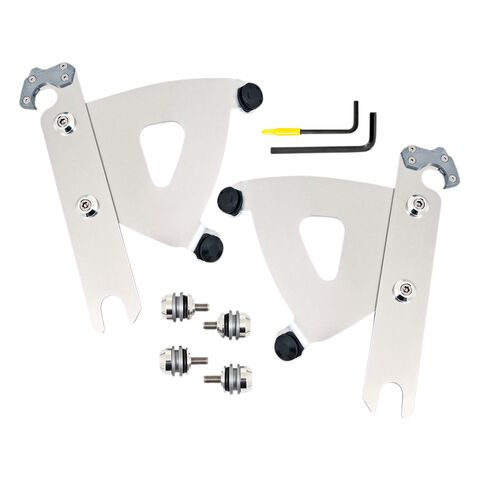 Memphis Shades Road Warrior Trigger Lock Mount Kit For Harley FLSL 2018-2021 Polished [Open Box]