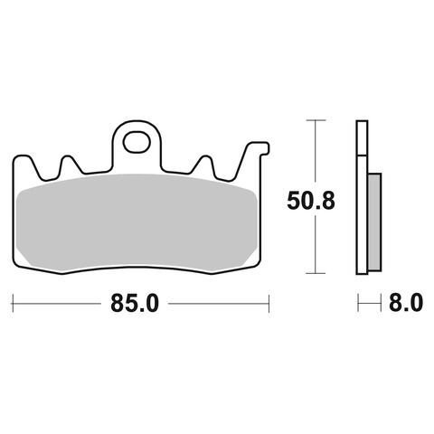 Brembo SA Front Brake Pads 07BB38SA [Open Box]