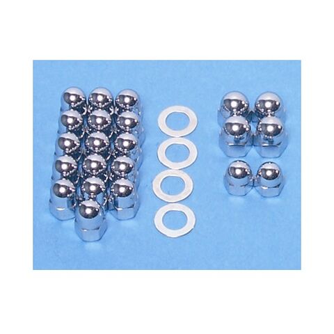 Colony Rocker Box Nut Kit For Harley Shovelhead 1966-1984 Acorn Style / Chrome Plated [Open Box]