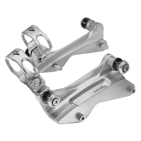 Kraus Pro-4 Docking Hardware Kit For Harley Touring 2014-2026 Machine Finish / Fox reservoir clamp [Previously Installed]