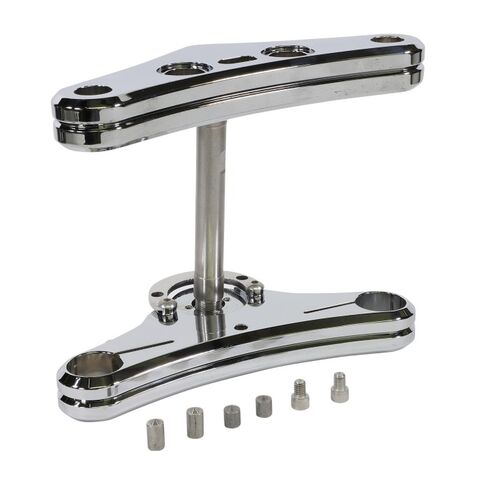 Accutronix 41mm Raked Triple Tree For Harley Softail 1984-2010 Chrome [Open Box]