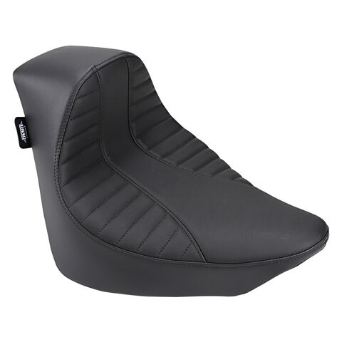 Drag Specialties EZ-On Solo Seat For Harley FLHC/S / FLDE / FLSL / FXBB/S 2018-2026 Black Scorpion St... [Open Box]