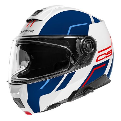Schuberth C5 Master Helmet Blue/White/Red / XS [Open Box]
