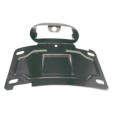 Custom Dynamics License Plate Relocation Mount For Harley Touring 2014-2022 Chrome [Open Box]