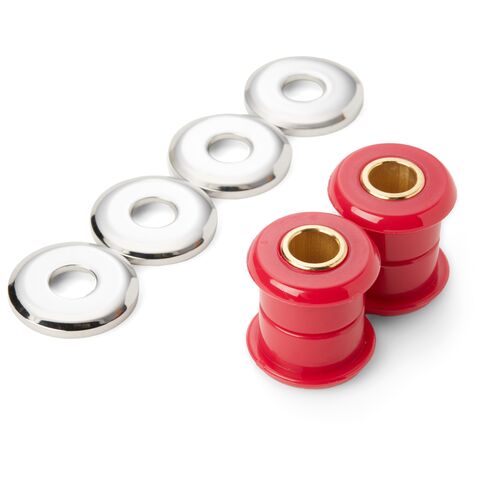 Milwaukee Twins Heavy Duty Urethane Riser Damper Kit For Harley 1973-2017 Red [Open Box]