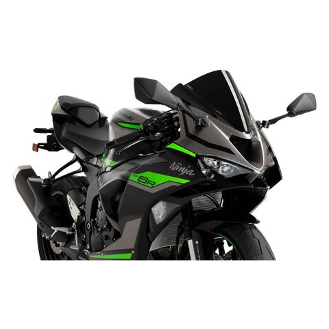 Puig Z-Racing Windscreen Kawasaki Ninja ZX-6R ZX636 2024-2026 Black [Previously Installed]