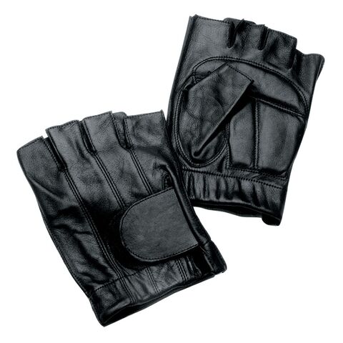 J&P Cycles Fingerless Gel Gloves Black / XL [Open Box]