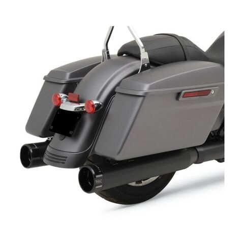 Khrome Werks HP Plus 4.5" Klassic Tip Slip-On Mufflers For Harley Touring 2017-2026 Black W/ Black Klassic Tip [Blemished - Very Good]