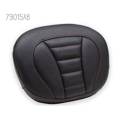 Mustang Sissy Bar Pad For Harley Touring 1997-2025 Double Diamond / American Beauty Red Stitch [Open Box]