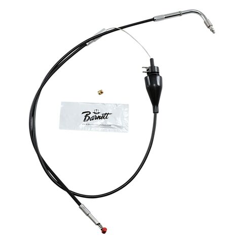 Barnett Black Vinyl Idle Cable For Harley Touring With Cruise 2002-2006 +6" [Open Box]