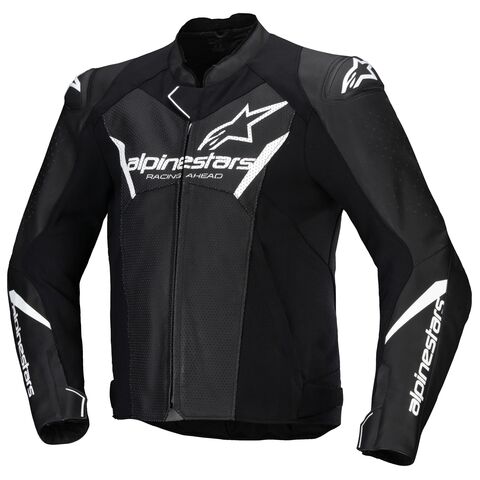 Alpinestars Faster V3 Airflow Leather Jacket Black/White / 56 [Blemished - Very Good]