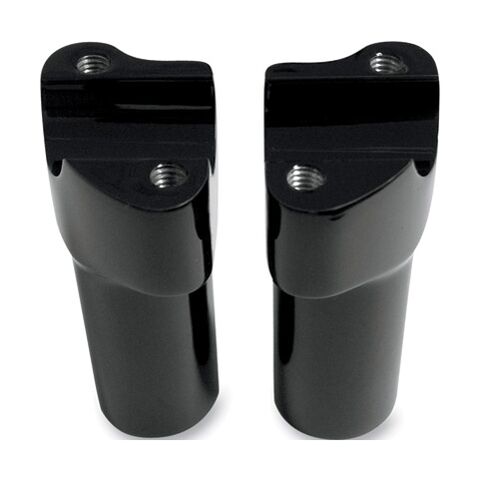 Milwaukee Twins Forged Aluminum Risers For Harley 3 1/2" Straight / Black [Blemished - Good]