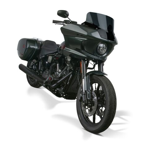 National Cycle VStream Q+ Windshield For Harley FXLRST 2022-2026 Short / 12-7/16" / Dark Tint [Open Box]
