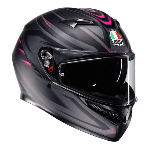 AGV K3 Syth Helmet Black/Pink / LG [Open Box]