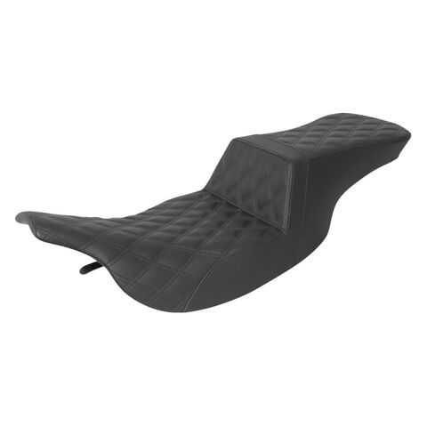 Saddlemen Tour Step-Up LS Lattice Stitch Seat For Harley Touring 1997-2007 Black / Full Lattice Stitc... [Open Box]