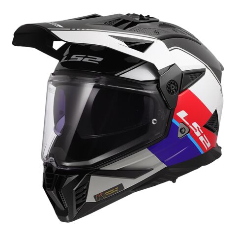LS2 Blaze II Rally Helmet Red/White/Blue / LG [Blemished - Very Good]