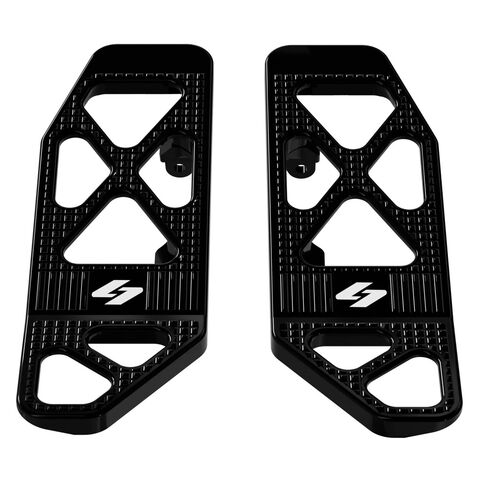 Kraus Max Lean Driver Floorboards For Indian Cruiser & Touring 2014-2026 Black Anodized [Open Box]