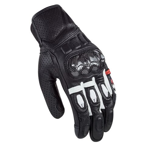 LS2 Spark Gloves Black/White / 2XL [Open Box]