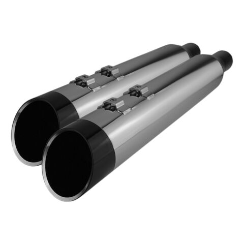 Khrome Werks HP Plus 4.5" Edge Tip Slip-On Mufflers For Harley Touring 2017-2026