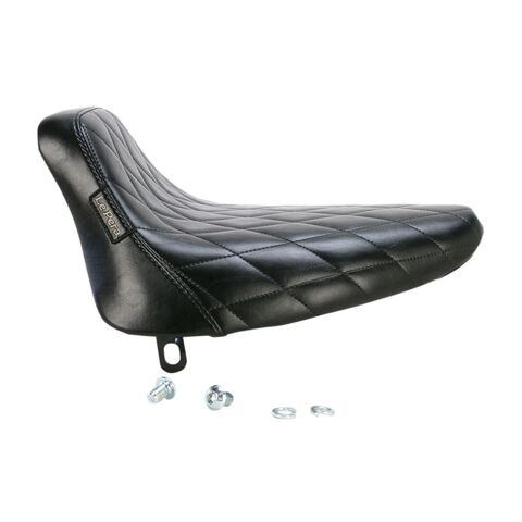 Le Pera Bare Bones Solo Seat For Harley Softail 1984-1999 Black / Diamond Stitch [Open Box]