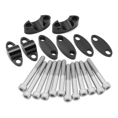BikeMaster Handlebar Risers 7/8" Diameter Bars / Black [Open Box]