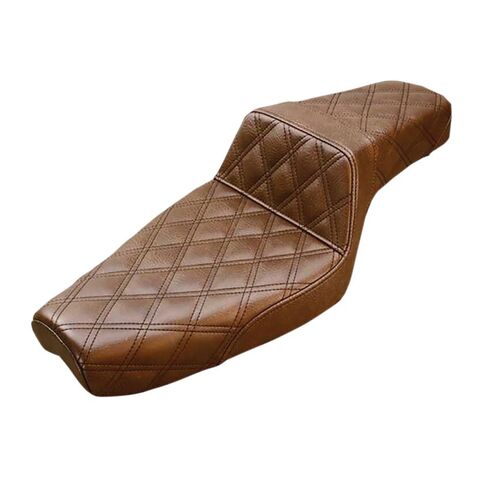 Saddlemen Step-Up LS Lattice Stitch Seat For Indian Scout Bobber / Rogue 2018-2024 Brown / Full Latti... [Open Box]