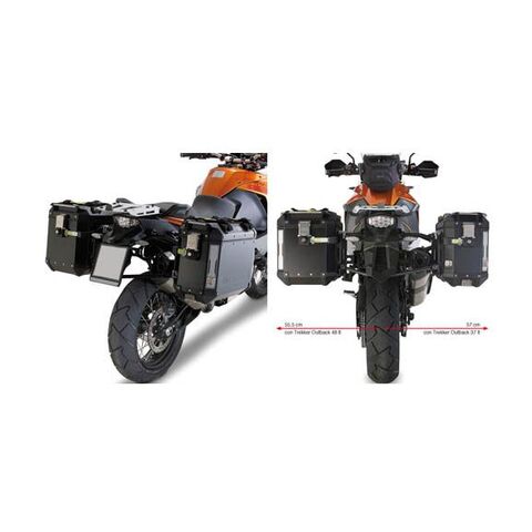 Givi PL7705CAM Side Case Racks KTM 1090 / 1190 Adventure / R / 1290 Super Adventure Black [Previously Installed]