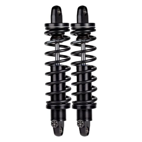 Legend Suspension Revo-A Coil Shocks For Harley Touring 1999-2026 12"/Standard Duty / Black [Open Box]