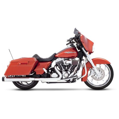 Rinehart 4" DBX 40 Slip-On Mufflers For Harley Touring / Trike 1995-2026 Chrome Tradition End Caps ... [Open Box]