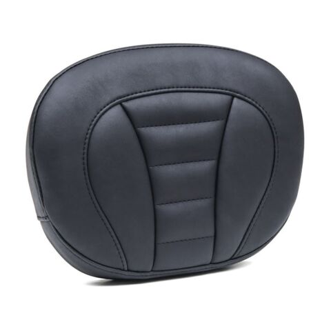 Mustang Passenger Backrest Pad For Harley Touring 1994-2025 Deluxe Stitch, Black / 9" H x 12" W [Open Box]